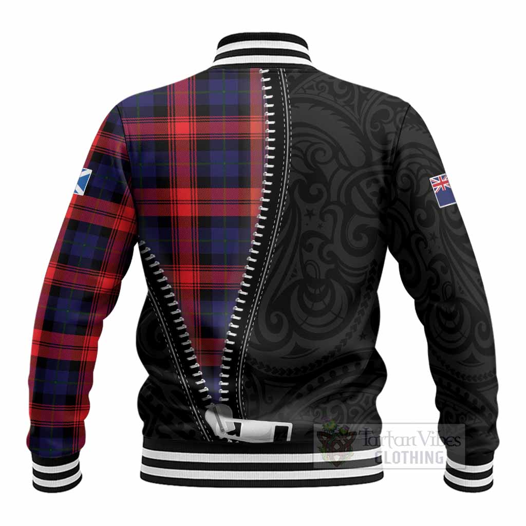 McLaughlin Tartan Baseball Jacket New Zealand Pattern Unique Zipper Stylized