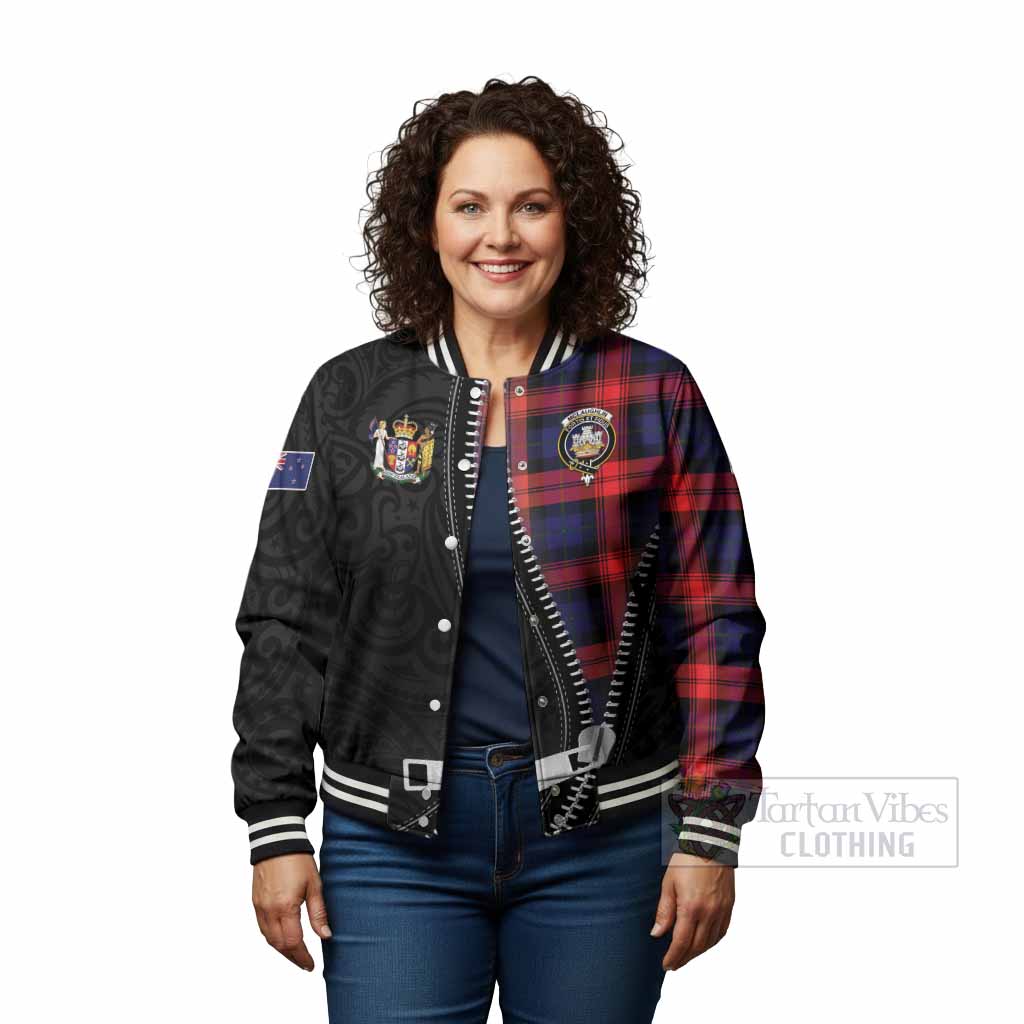 McLaughlin Tartan Baseball Jacket New Zealand Pattern Unique Zipper Stylized