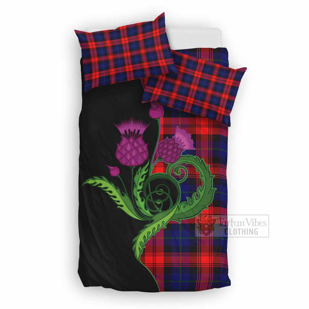 McLaughlin Tartan Bedding Set Traditional Scottish Thistle UK Bedding Set UK Double 79*79 inch - Tartan Vibes Clothing