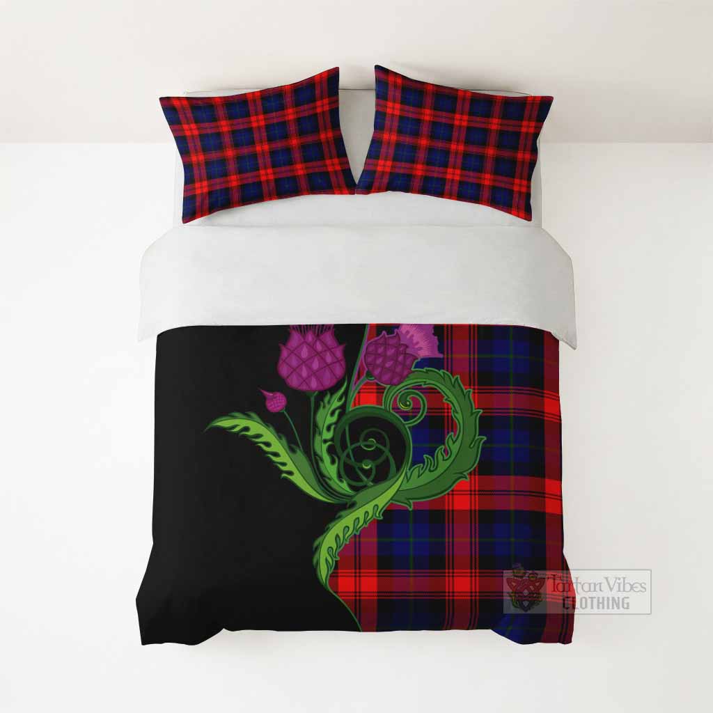 McLaughlin Tartan Bedding Set Traditional Scottish Thistle - Tartan Vibes Clothing