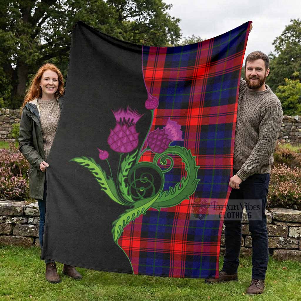 McLaughlin Tartan Blanket Traditional Scottish Thistle - Tartan Vibes Clothing