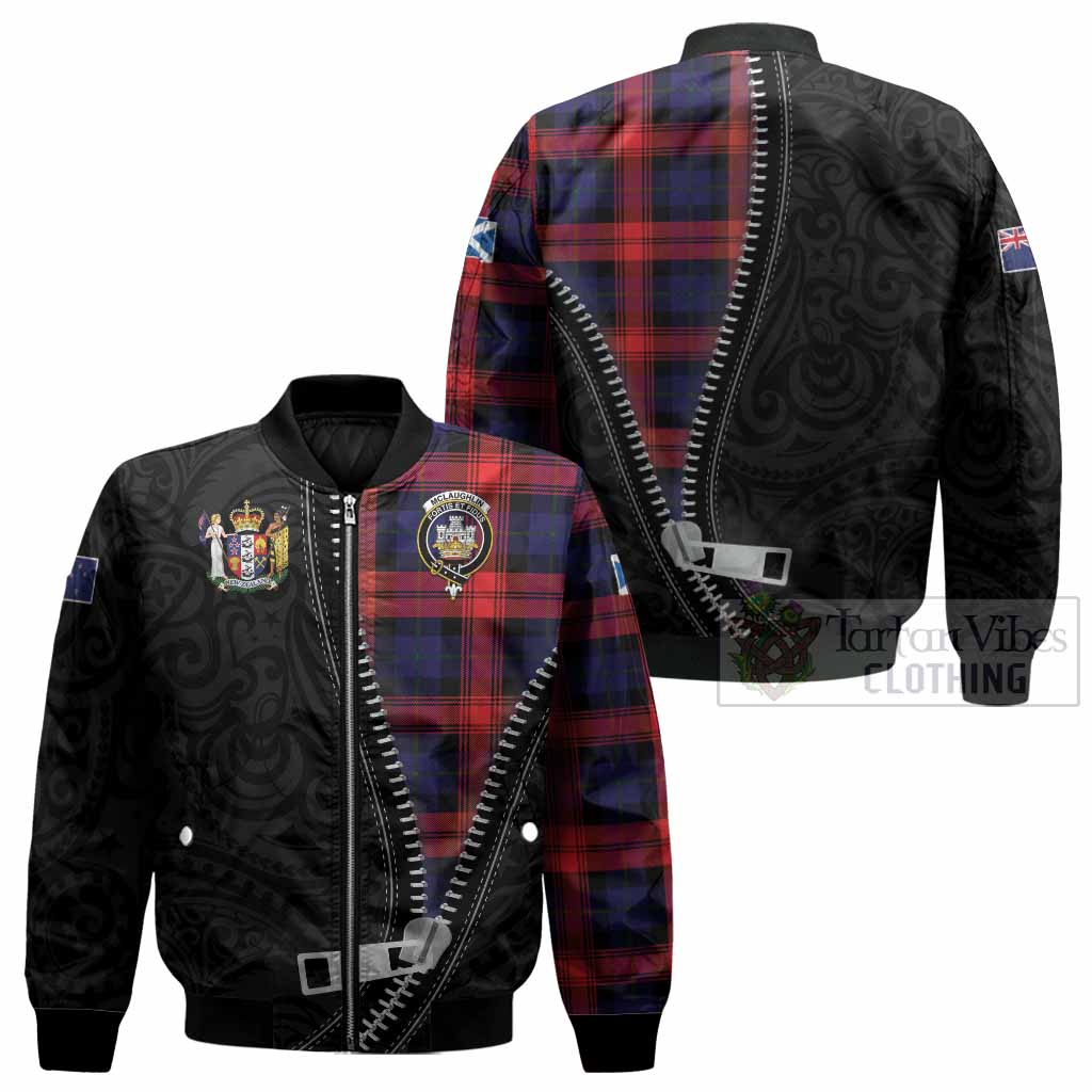 McLaughlin Tartan Bomber Jacket New Zealand Pattern Unique Zipper Stylized