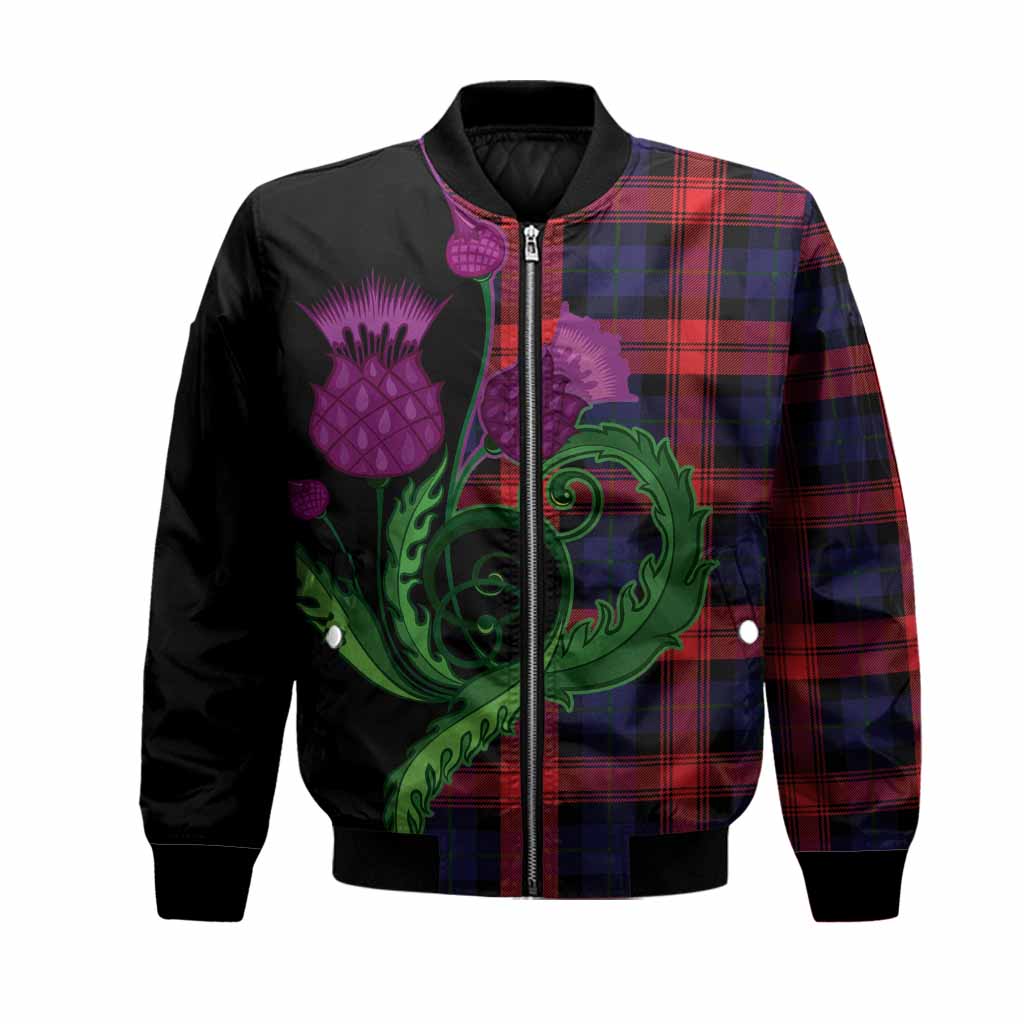 McLaughlin Tartan Bomber Jacket Traditional Scottish Thistle