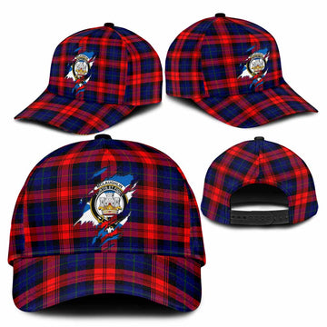McLaughlin Tartan Classic Cap with Family Crest In Me Style