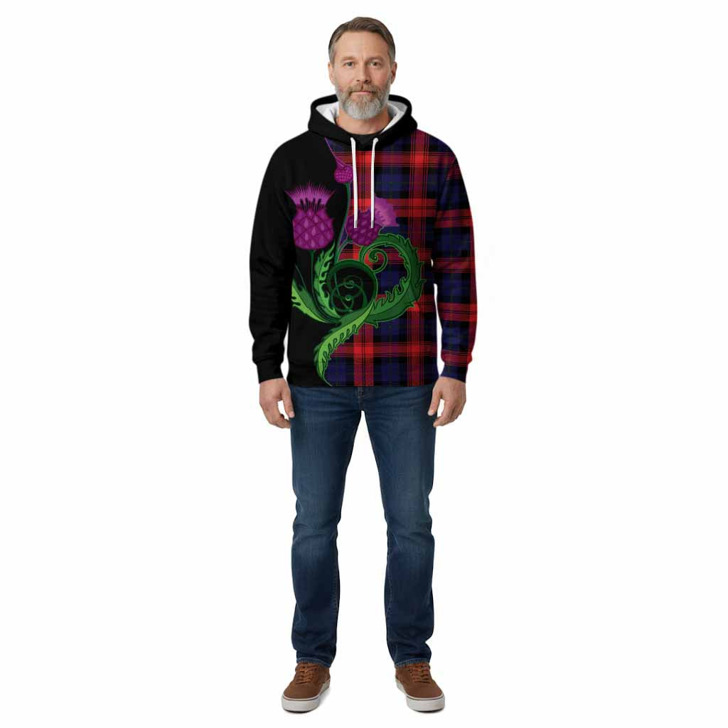 McLaughlin Tartan Cotton Hoodie Traditional Scottish Thistle