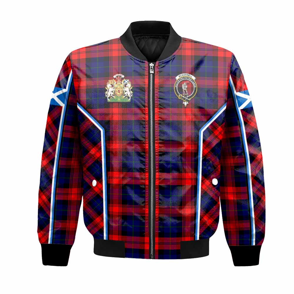 Mclaughlin Tartan Crest Bomber Jacket Scotland Coat of Arm Flag Style - Tartan Vibes Clothing
