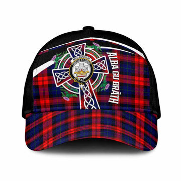 McLaughlin Tartan Crest Classic Cap Scottish Thistle Celtic Cross Alba Gu Brath