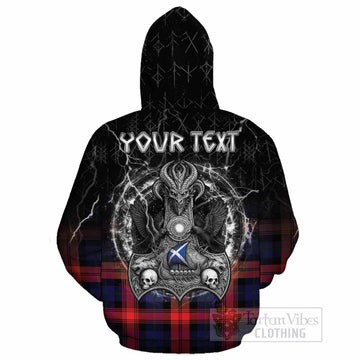 McLaughlin Tartan Crest Cotton Hoodie Celtic Odin's Raven Legacy