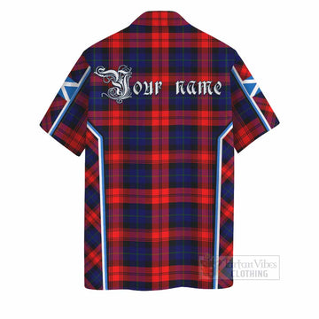 Mclaughlin Tartan Crest Hawaiian Shirt Scotland Coat of Arm Flag Style - Tartan Vibes Clothing