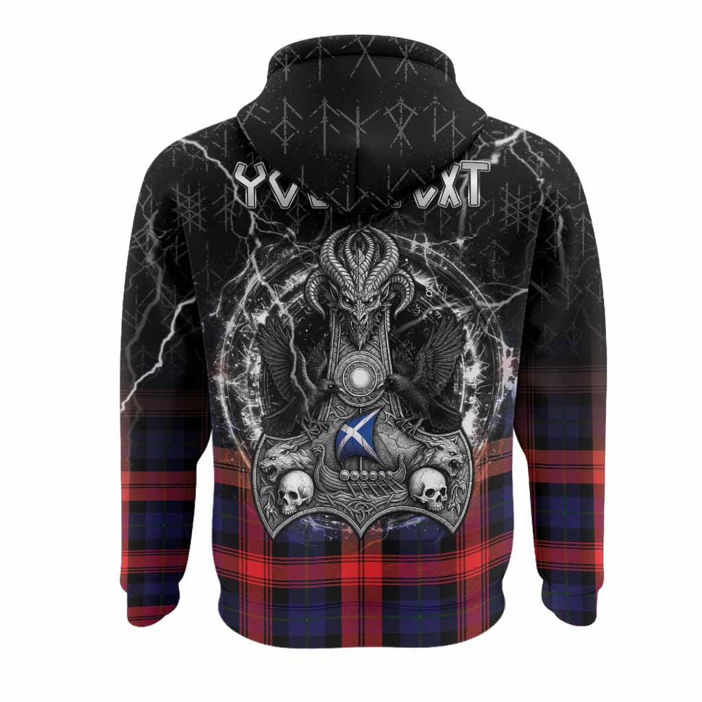 McLaughlin Tartan Crest Hoodie Celtic Odin's Raven Legacy