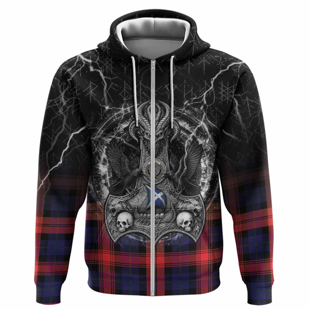 McLaughlin Tartan Crest Hoodie Celtic Odin's Raven Legacy