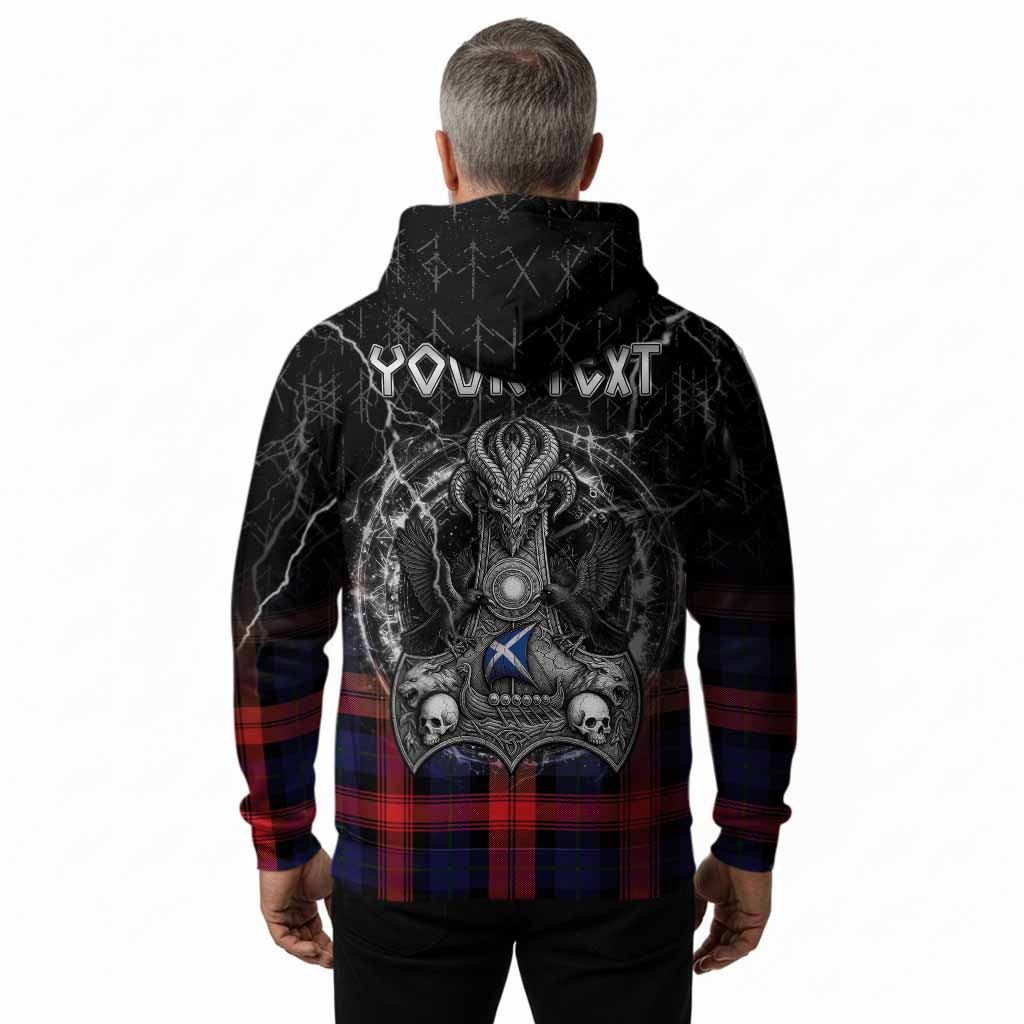 McLaughlin Tartan Crest Hoodie Celtic Odin's Raven Legacy