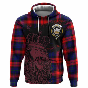 McLaughlin Tartan Crest Hoodie Crowned Lion Heritage Style
