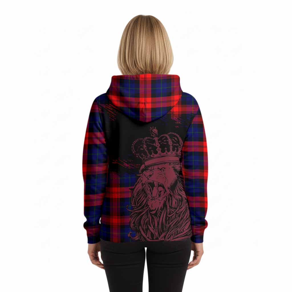 McLaughlin Tartan Crest Hoodie Crowned Lion Heritage Style