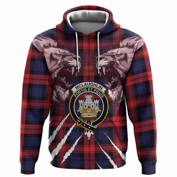 McLaughlin Tartan Crest Hoodie Ferocious Lion Style