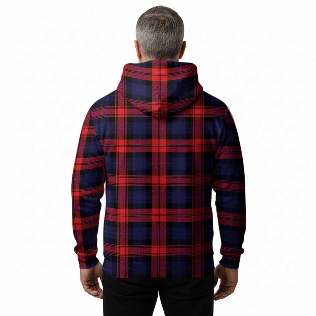 McLaughlin Tartan Crest Hoodie Ferocious Lion Style