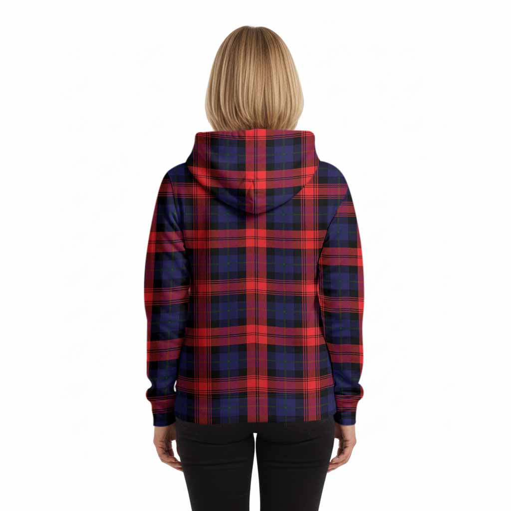 McLaughlin Tartan Crest Hoodie Ferocious Lion Style