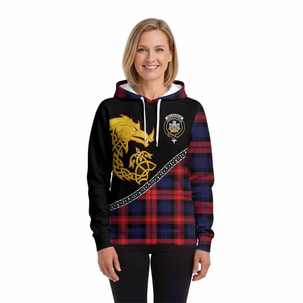McLaughlin Tartan Crest Hoodie Legendary Dragon Knot Half Style