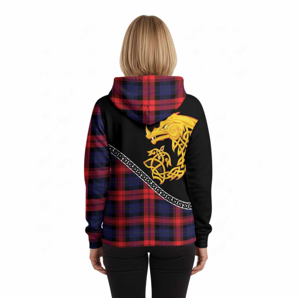 McLaughlin Tartan Crest Hoodie Legendary Dragon Knot Half Style
