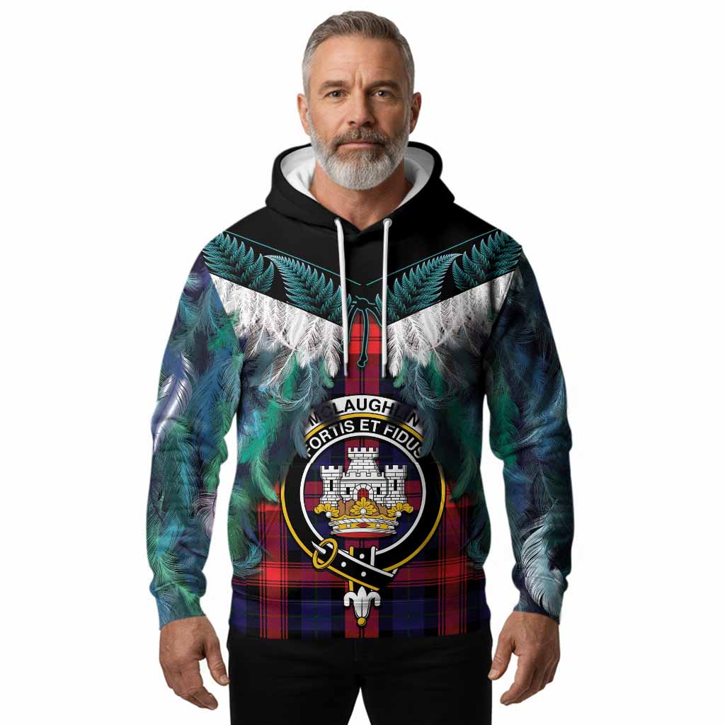 McLaughlin Tartan Crest Hoodie New Zealand Maori Korowai Cloak