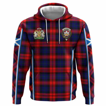 Mclaughlin Tartan Crest Hoodie Scotland Coat of Arm Flag Style