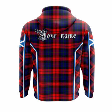 Mclaughlin Tartan Crest Hoodie Scotland Coat of Arm Flag Style