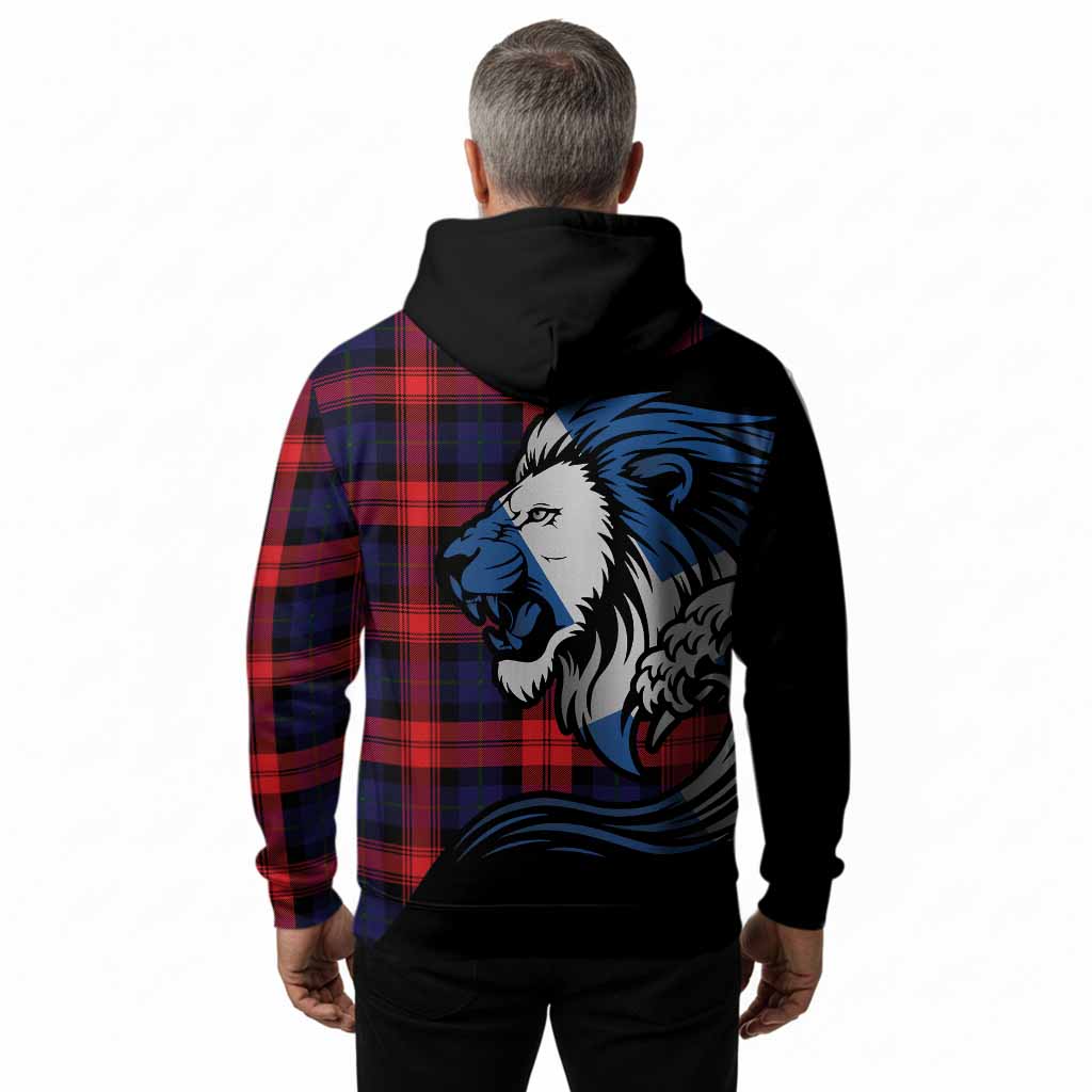 McLaughlin Tartan Crest Hoodie Scottish Golden Lions Wave Flow