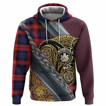 McLaughlin Tartan Crest Hoodie Scottish Triskele Celtic