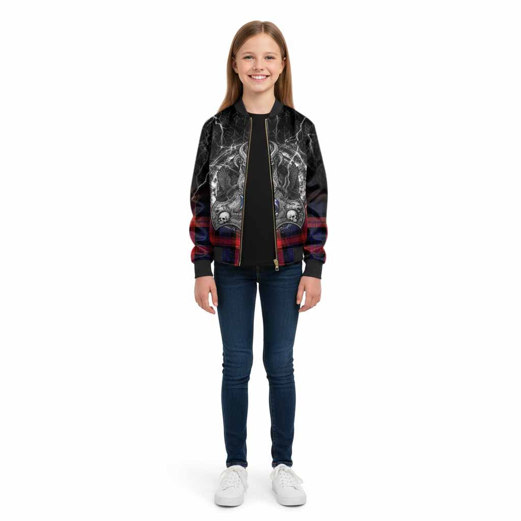 McLaughlin Tartan Crest Kid Bomber Jacket Celtic Odin's Raven Legacy