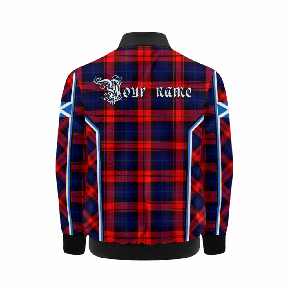 McLaughlin Tartan Crest Kid Bomber Jacket Scotland Coat of Arm Flag Style - Tartan Vibes Clothing