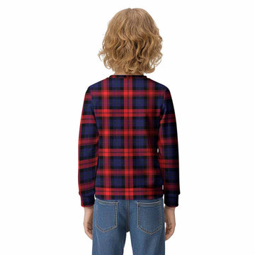 McLaughlin Tartan Crest Kid Knitted Sweatshirt Ferocious Lion Style