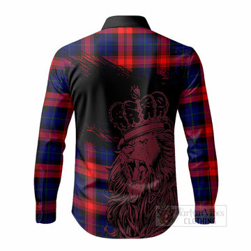 McLaughlin Tartan Crest Long Sleeve Button Shirts Crowned Lion Heritage Style