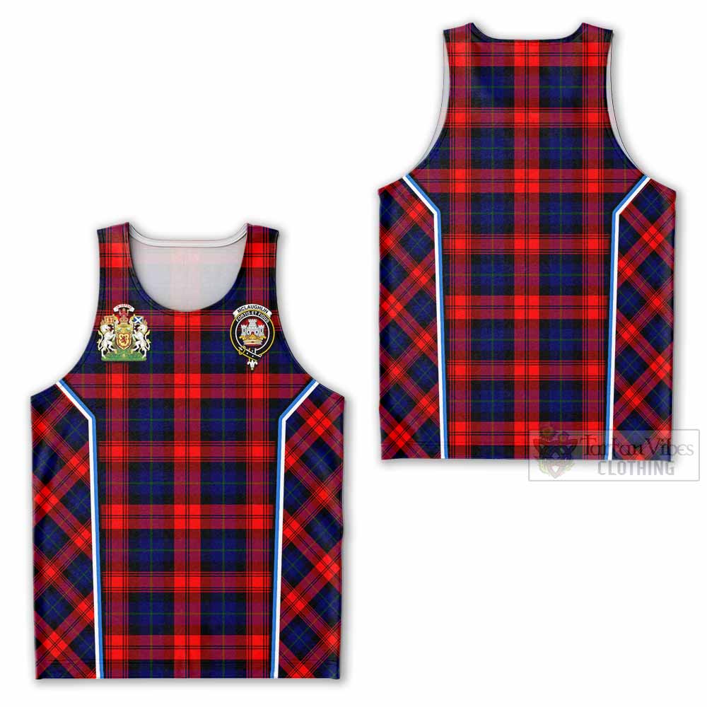 Mclaughlin Tartan Crest Men Tank Top Scotland Coat of Arm Flag Style - Tartan Vibes Clothing