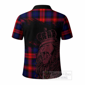 McLaughlin Tartan Crest Polo Shirt Crowned Lion Heritage Style
