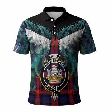 McLaughlin Tartan Crest Polo Shirt New Zealand Maori Korowai Cloak
