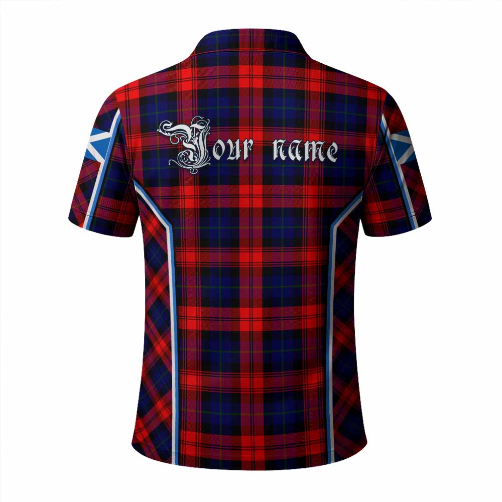 Mclaughlin Tartan Crest Polo Shirt Scotland Coat of Arm Flag Style - Tartan Vibes Clothing