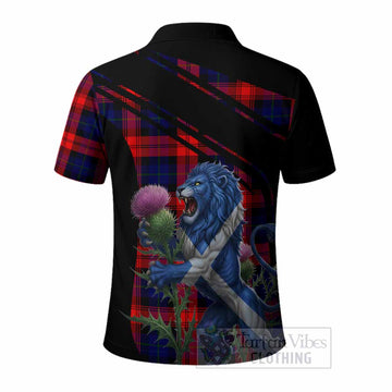 McLaughlin Tartan Crest Polo Shirt Scottish Lion Rampant Thistle