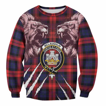 McLaughlin Tartan Crest Sweatshirt Ferocious Lion Style