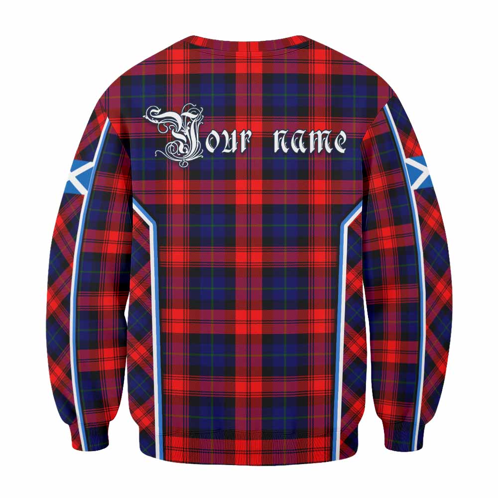 Mclaughlin Tartan Crest Sweatshirt Scotland Coat of Arm Flag Style - Tartan Vibes Clothing