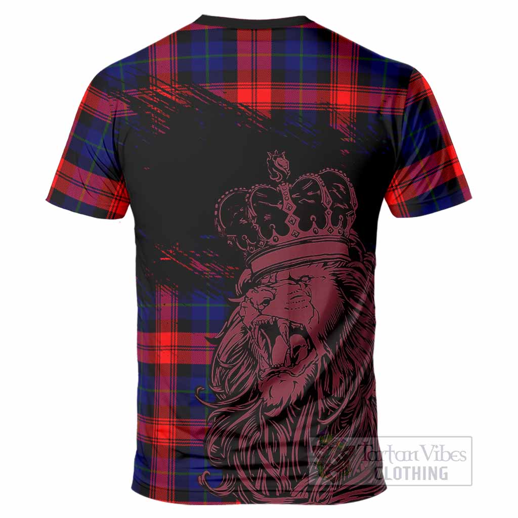 McLaughlin Tartan Crest T-Shirt Crowned Lion Heritage Style