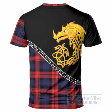 McLaughlin Tartan Crest T-Shirt Legendary Dragon Knot Half Style