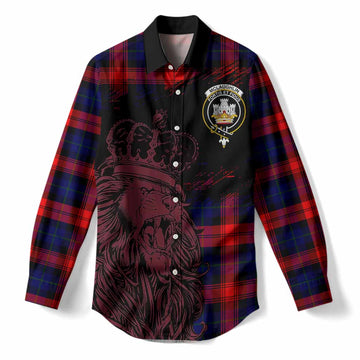 McLaughlin Tartan Crest Women Casual Shirt Crowned Lion Heritage Style
