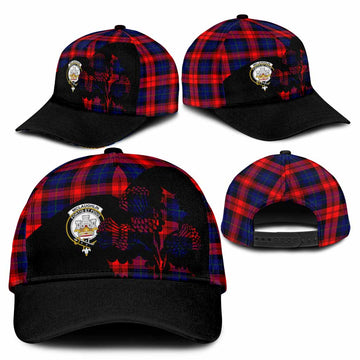 McLaughlin Tartan Family Crest Classic Cap Scotland Thistle Floral Flag Style