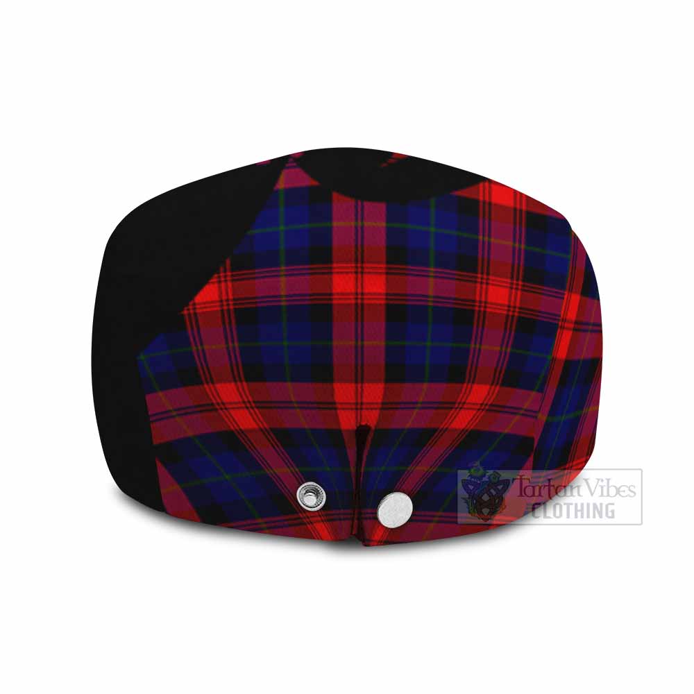 McLaughlin Tartan Family Crest Flat Cap, Jeff Cap Scotland Thistle Floral