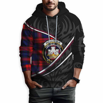 Mclaughlin Tartan Family Crest Hoodie Celtic Scottish Thistle Floral