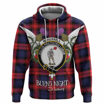 McLaughlin Tartan Family Crest Hoodie Scottish Burns Night Thistle Floral