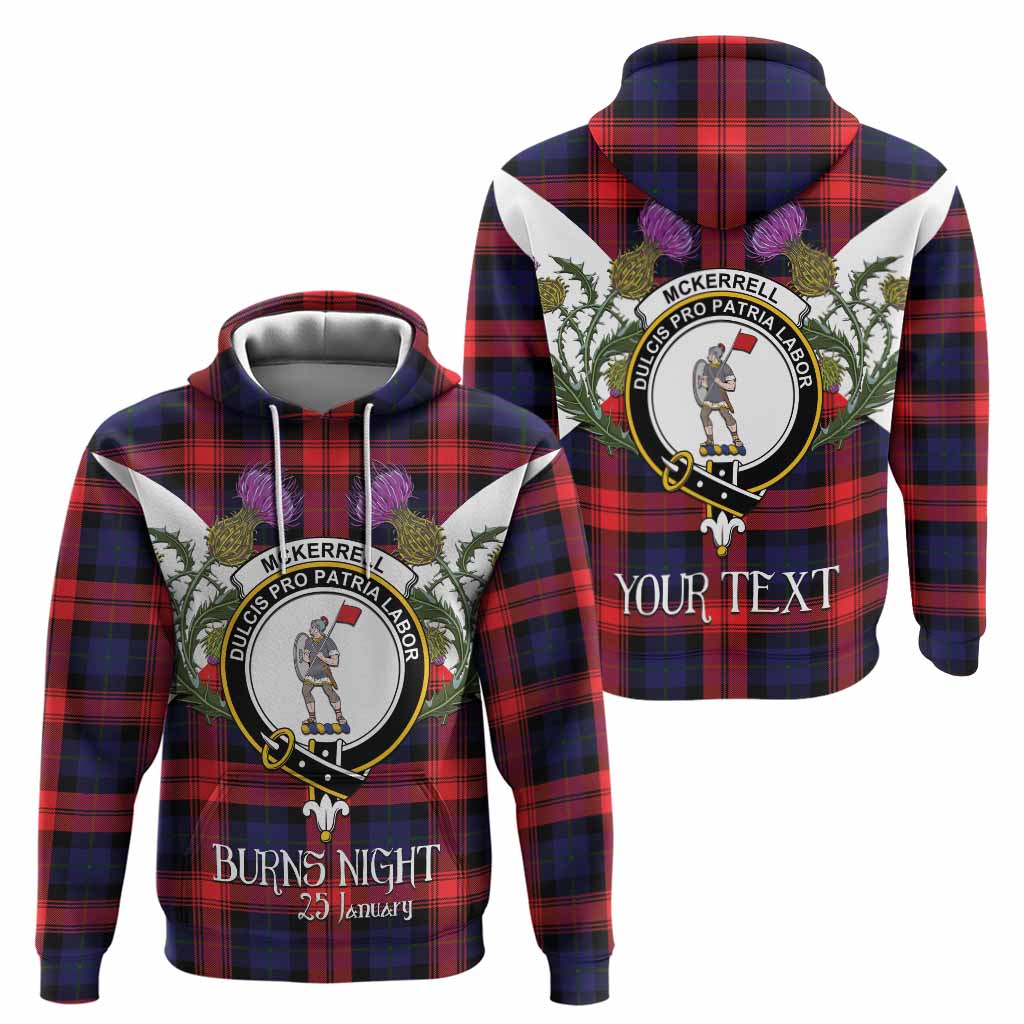 McLaughlin Tartan Family Crest Hoodie Scottish Burns Night Thistle Floral