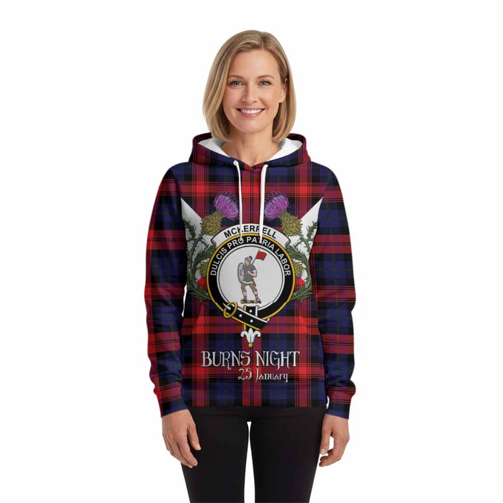 McLaughlin Tartan Family Crest Hoodie Scottish Burns Night Thistle Floral