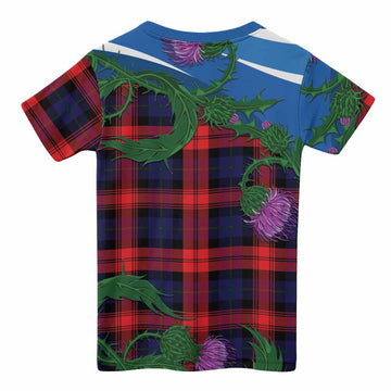 McLaughlin Tartan Family Crest Kid T-shirt Thistle in Minimalism