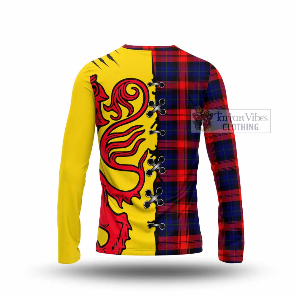 Mclaughlin Tartan Family Crest Long Sleeve T-Shirt Lion Rampant Honor - Tartan Vibes Clothing